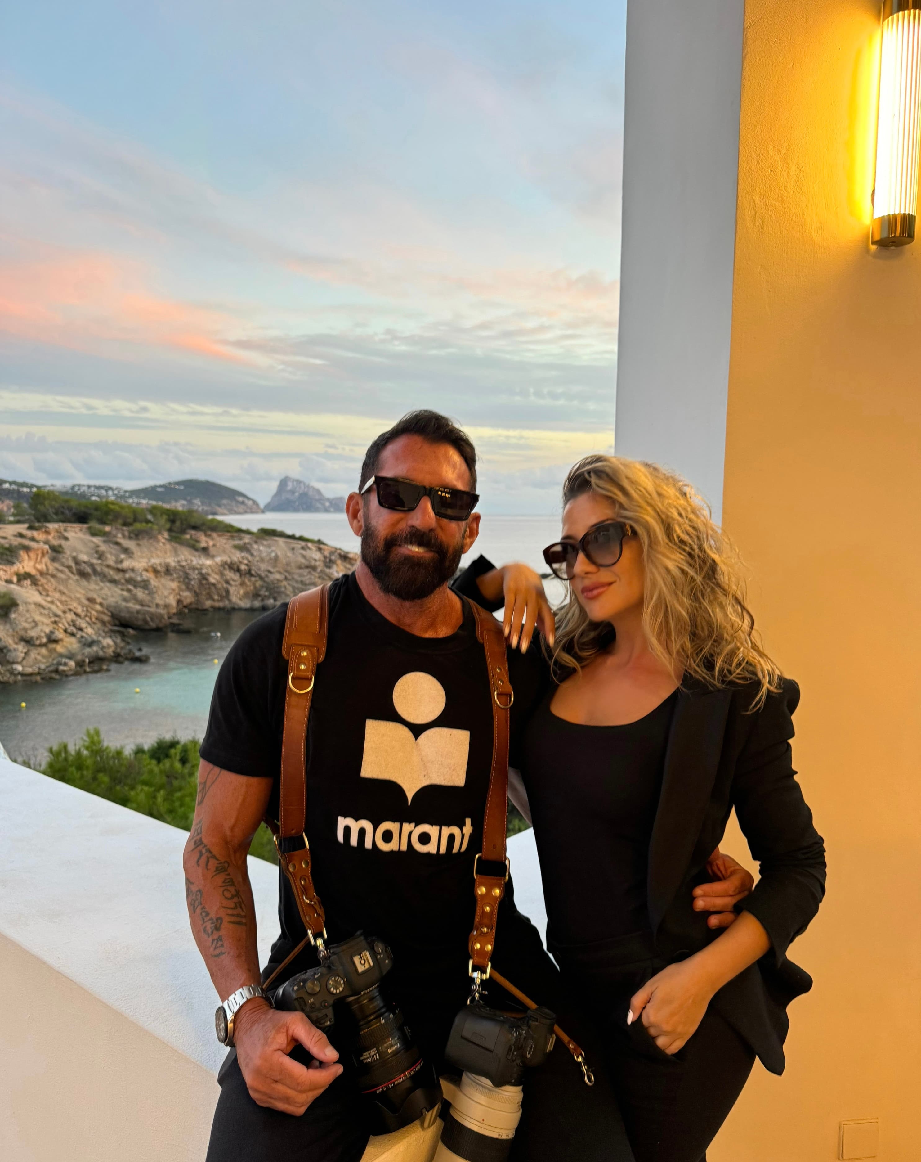Anita with The In Love Photographers at sunset with Es Vedra views in Ibiza